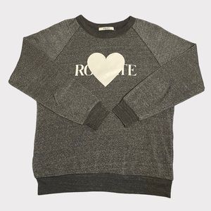 Rodarte - Heart Sweatshirt - Heather Gray - Size M